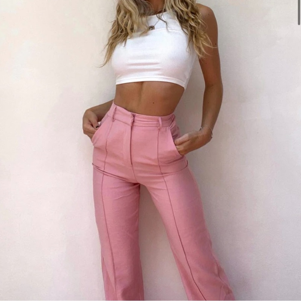 Princess Polly Deluc Pink Pants